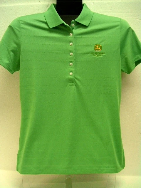 (Nwt) John Deere / Callaway Ladies John Deere Classic Polo Shirt, Size Med