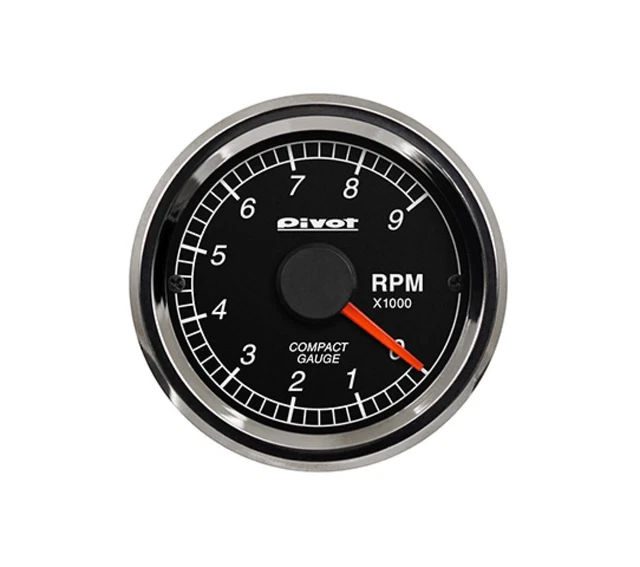 Pivot Compact Gauge 52 Single Meter Tacho Meter CPT Black titanium bezel Japan