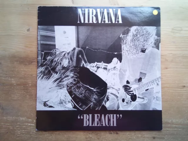 Nirvana Bleach A1/B1 UK 1st Press VG+ Vinyl LP Record Album TUPLP6