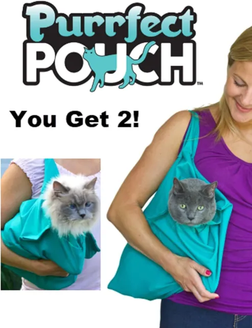 PURRFECT POUCH The Original AS SEEN ON TV. Comfy Soothing Cat Carrier
