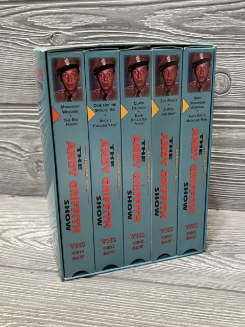 The Andy Griffith Show 5 VCR VHS Tape Box Set Vintage TV Television Classic