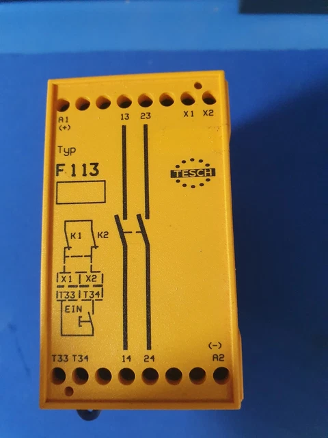 TESCH SAFETY RELAY Typ F113*04 FNr 07400014 £16.00 - PicClick UK