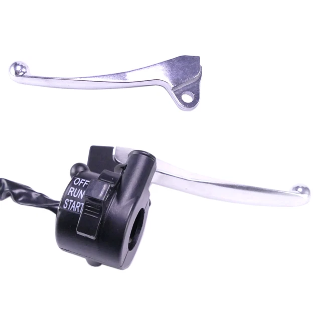 Kit Leviers De Frein XLC BL-V02 Pour Poignées Rotatives – Aluminium Noir/argent – Lot De 2