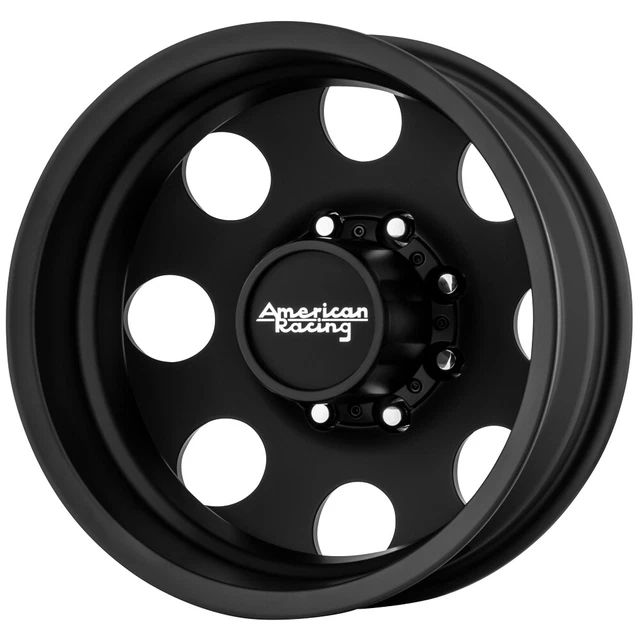 American Racing AR204 Baja Dually Rear 16x6 8x6.5" -134mm Satin Black Wheel Rim