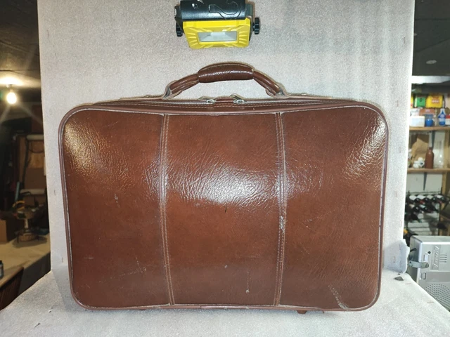 Ancienne Valise Moyenne La Mondiale Luxe - Carton - Années 40/50 - France