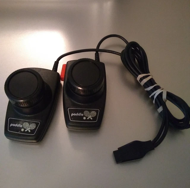 OEM OFFICIAL ATARI 2600 Pong Paddle Controllers TESTED Work Perfectly