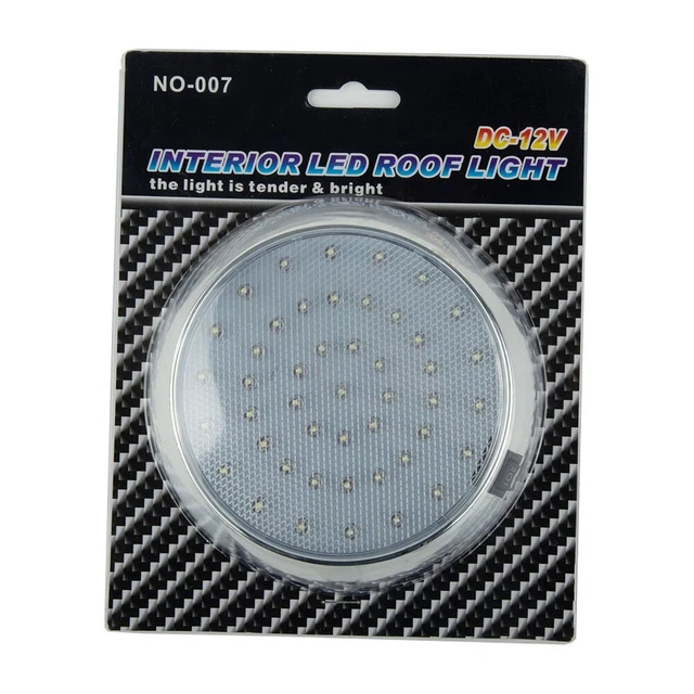 Plafonnier LED Intérieur 12V - Lumière Blanche - Pour Camping-car, Fourgon Aménagé
