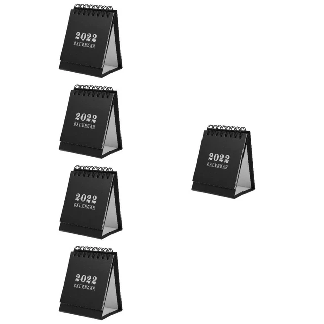 5 Pc Stylish Calendar Small Mini 2021- 2022 Desk Stand Up Office Memorandum