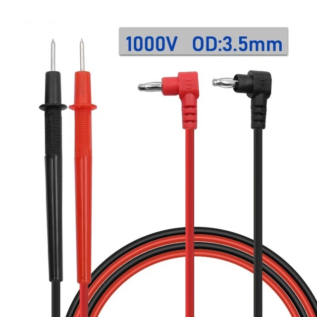 Set Di Cavi Di Misurazione Per Multimetro 1000V/20A | Punte In Rame Nichelato, Accessori Da Banco, 1 Paio - 4