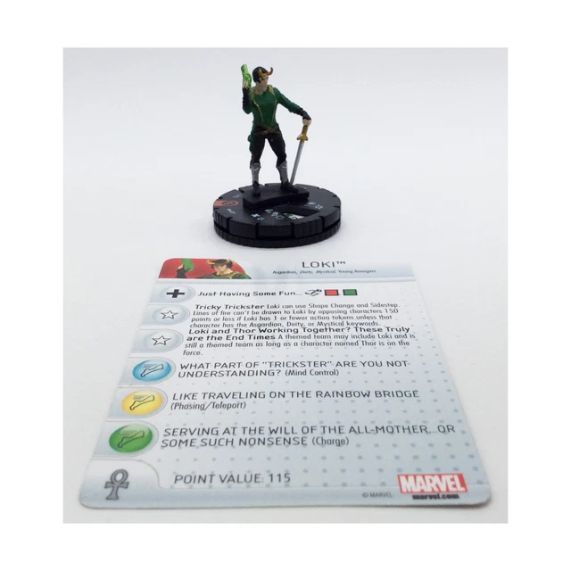 WizKids Marvel Heroclix Loki - 2015 Convention Exclusive NM