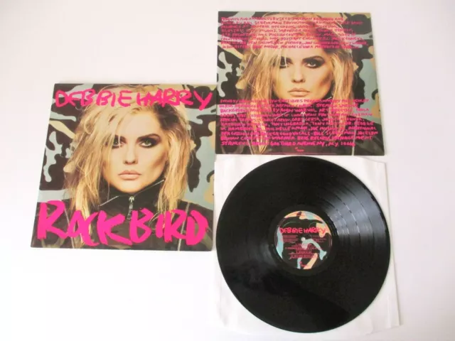 Debbie Harry - Rockbird UK 1986 Chrysalis Records LP + Inner Sleeve Pink Text