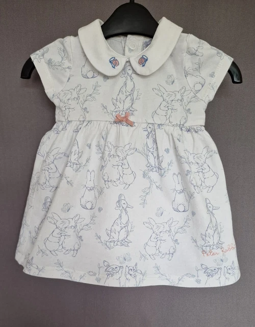 Peter Rabbit Baby Girl Body Dress Size Age 0-3 Months.Excellent condition.Used.