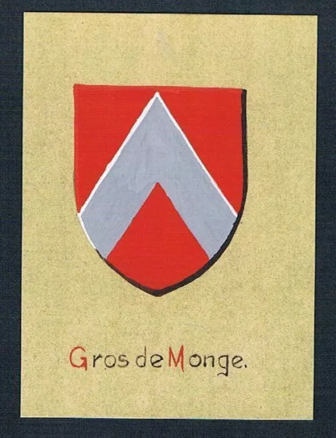 19./20. Jh. - Acquerello grande monge blason