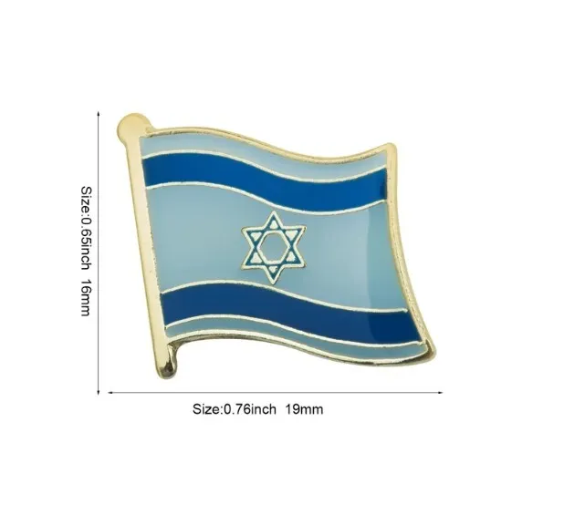 Israel Flaggen Pin Fahnen Pins Fahnenpin Flaggenpin Anstecker