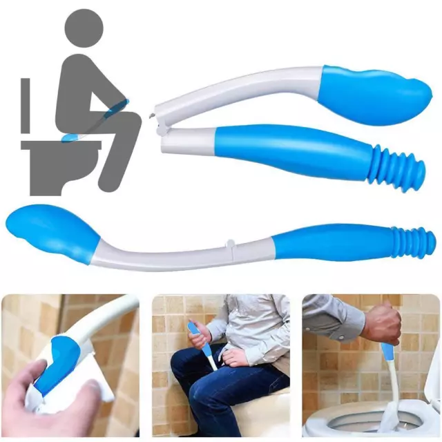 Bottom Wiper Toilet Disability Mobility Aid Bum Self Wipe Elderly Paper Holder