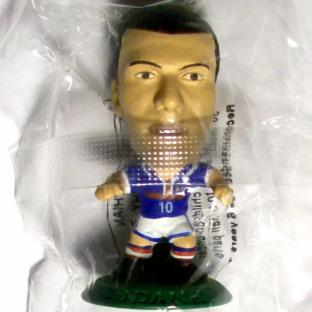 Corinthian Microstars FRANCE Home ZIDANE MC469 GREEN BASE - UK Series 4