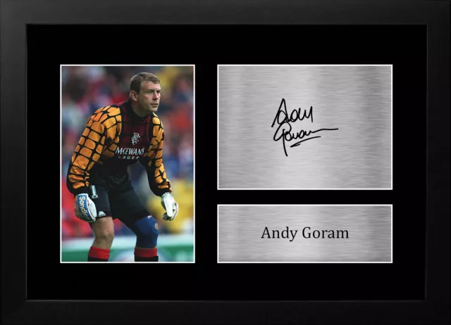 Andy Goram Rangers Signed Autograph Picture Printed Gift for Football Fans - A4