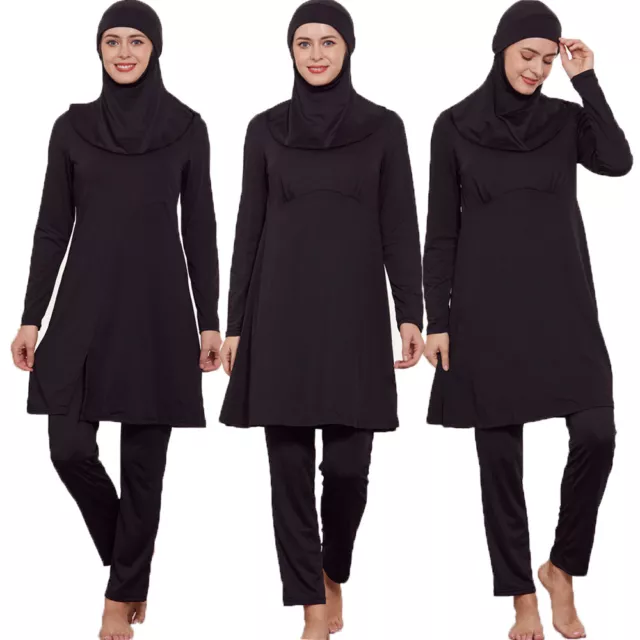 Modest Burkini Muslim Swimwear Women Swimsuit Islamic Full Cover Beachwear Arab