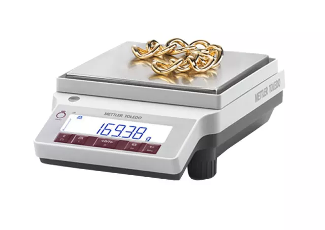 METTLER Toledo Báscula Je3002g/M Oro Entrada de Joyería 3.200g Calibrada