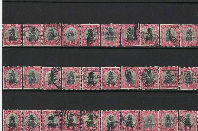 south africa used stamps good cancels ref 13681