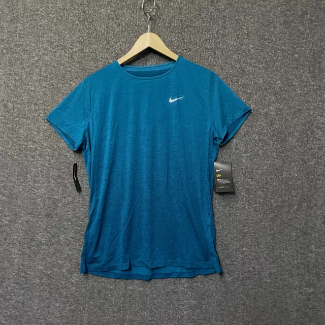 Nike Dry Women’s Training Running Shirt Size X-Large Blue 928950-317 NWT