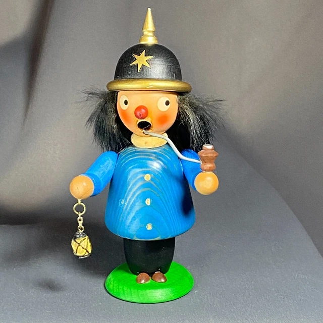 VINTAGE OTTO ULBRICHT German Wood Christmas Smoke Incense Burner Night