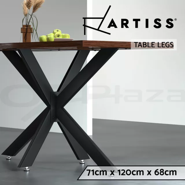 Artiss Starburst Table Legs Coffee Dining Table Legs DIY Metal Leg 120X68cm