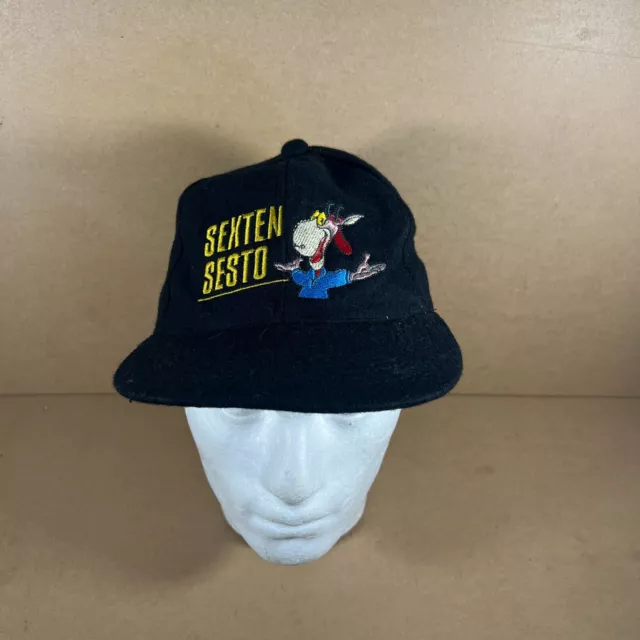 Vintage Sexton Sesto Hat Black One Size Baseball Cap Donkey Promotional