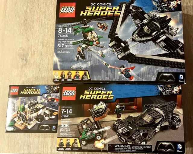 LEGO 76044 76045 76046 DC Comics Super Heroes of Justice Batwing Bat Set móvil