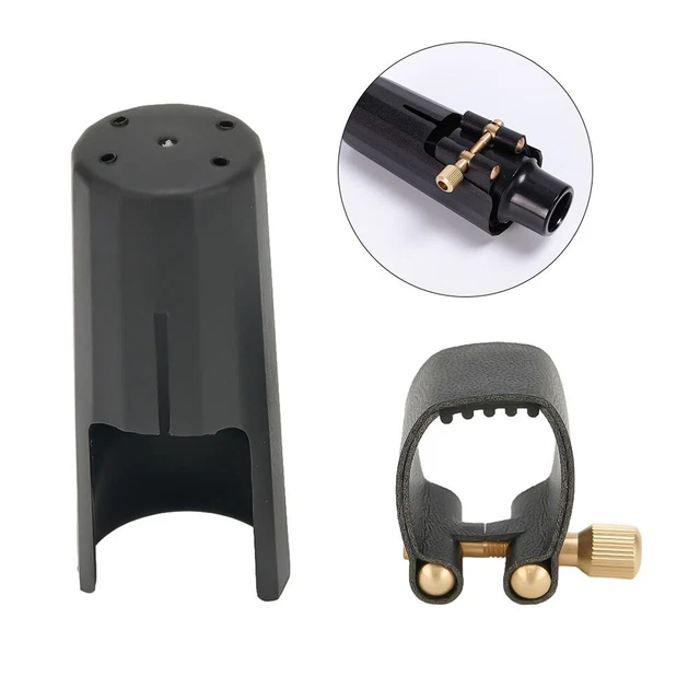 Professional Leather Ligature for Alto/Tenor/Soprano Sax Clarinet Mouthpiece