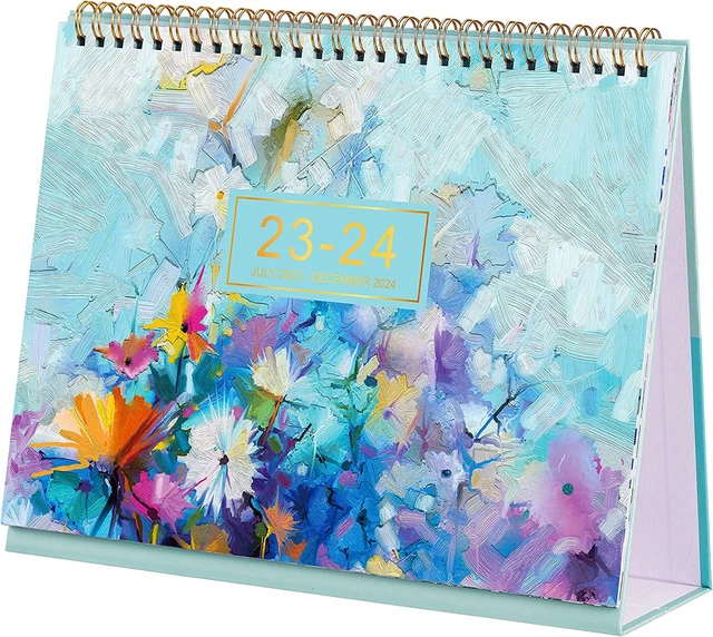DESK CALENDAR 20232024 Standing Flip 20232024, 18 Months Desktop