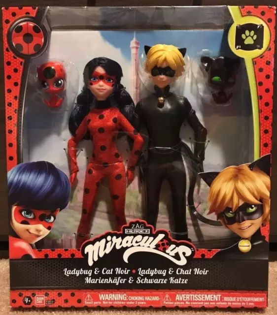 Miraculous Ladybug & Cat Noir Doll 2 Pack