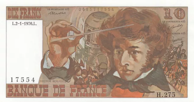 10 Francs - Berlioz - 02-01-1976 - Série H.275 - F.63.16