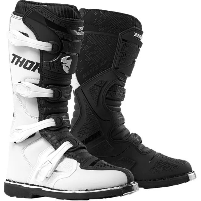 NEW Thor Blitz XP White/Black Motocross Dirt Bike Boots