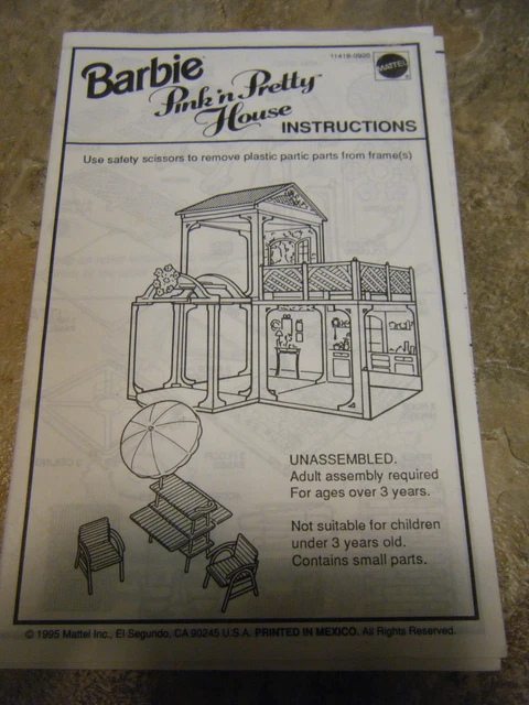 1995 barbie pink n pretty house cheap