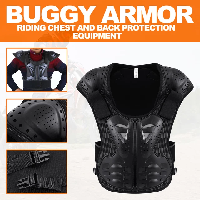 Giacca protettiva corazza petto camicia protettiva moto gilet corazzato per bambini XL