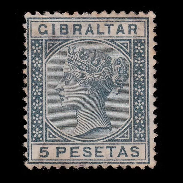 GIBRALTAR.STAMP.1889.QV.5p.SG 33.MH.