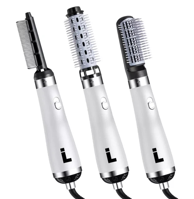 LIFE AUTHENTICS Hot Air 3 in 1 Interchangeable Hair Dryer LA-HABT-WH - Silver