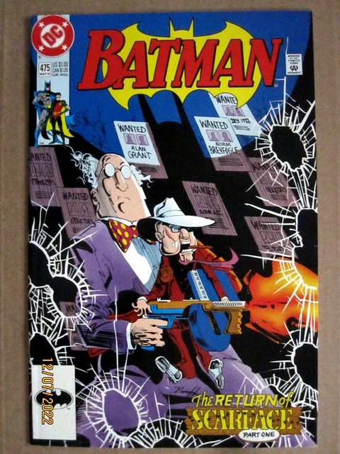 1992 Dc Comics Batman #475 Alan Grant Story 1St Appearance Renee Montoya