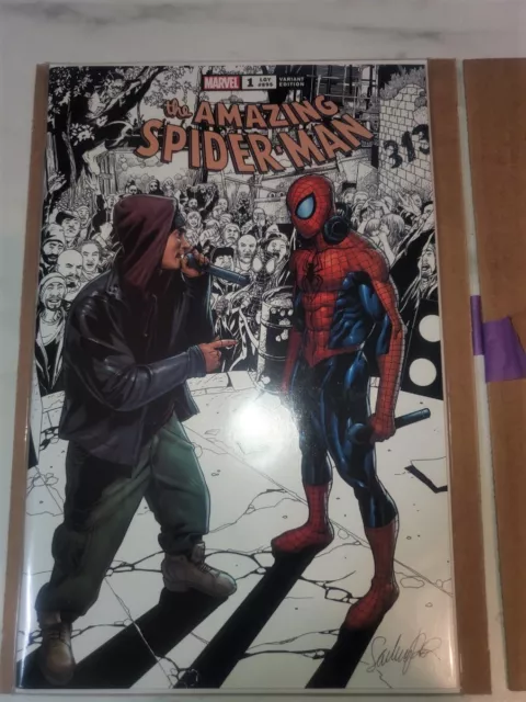 Marvel Comics The Amazing Spider-Man (2022) #1 Eminem Spotlight Variant #/1000