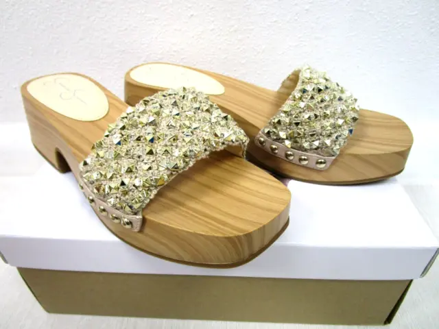 Jessica Simpson Js-Rell Snatural Crochet Sandals Size 8M - New