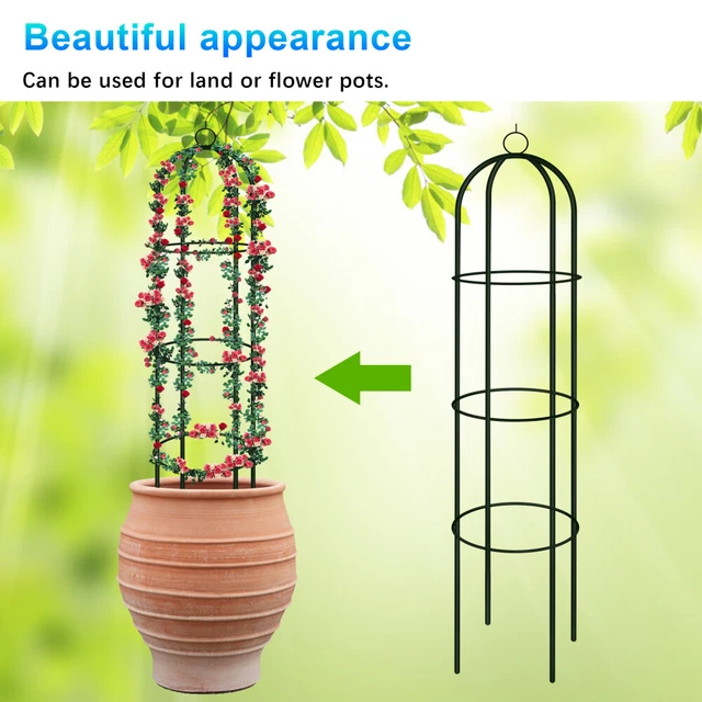 Treillis Pour Plantes Grimpantes - Support En ABS Vert, Facile à Installer Et Portable Pour Plantes D'intérieur Et Extérieur