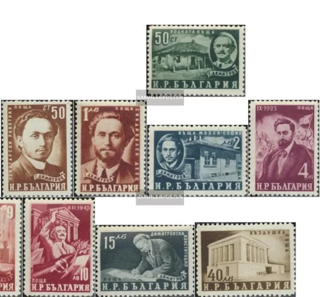 Bulgaria 739-748 (complete issue) unmounted mint / never hinged 1950 Georgi Dimi