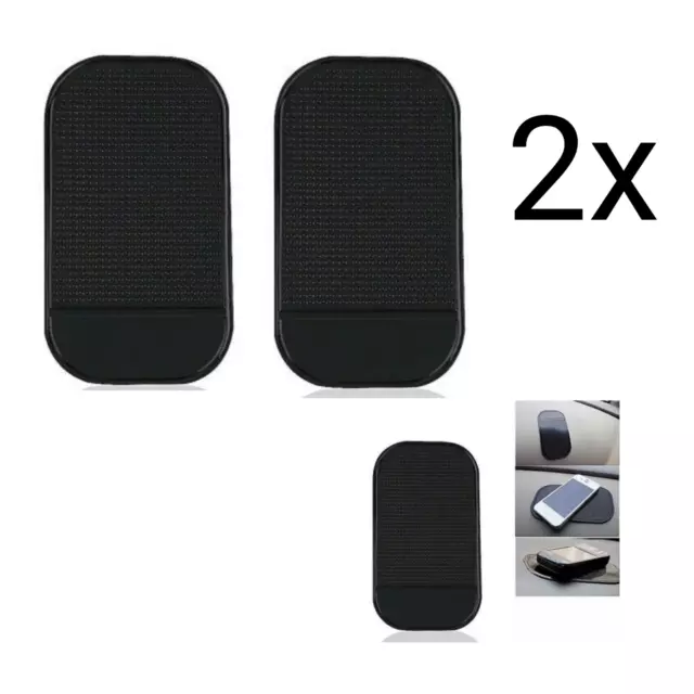 2 x Non-Slip Dash Mat Car Dashboard Phone Mobile Anti Slip Device Holder Pad