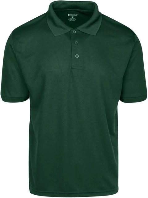 DDI 1982112 Men&apos;s DRI-FIT Polo Shirt - Hunter Green  2 X Case of 6