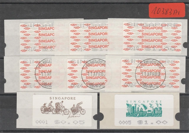 Singapur   Automatenmarken   gestempelt   und postfrisch** MiNr. 1   und andere