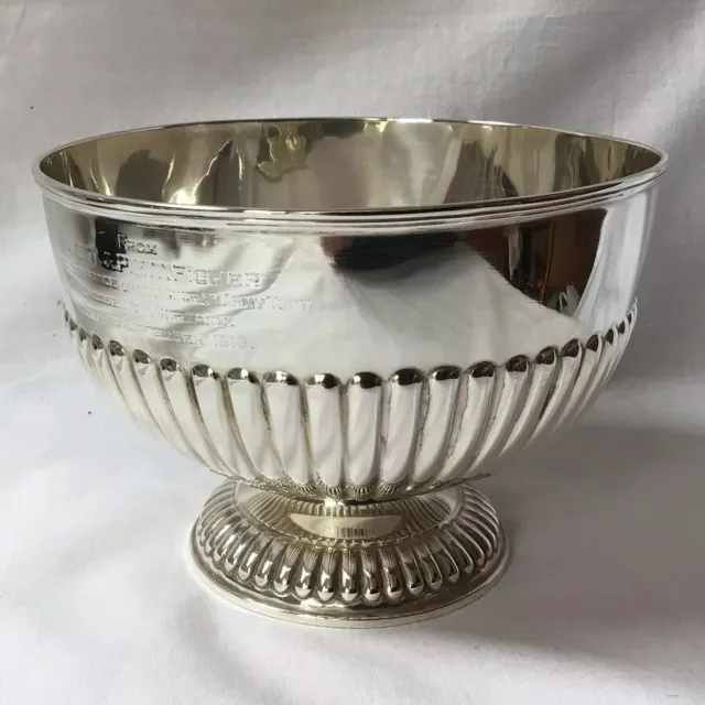 1919 William Hutton Silver Rose Bowl In Remembrance Of Church Army Tent 310g
