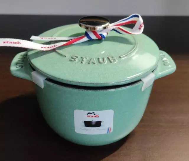 Staub Rice Pot La Cocotte de GOHAN M 16cm 6.3 1.74L Mint Blue Enameled  Cooker