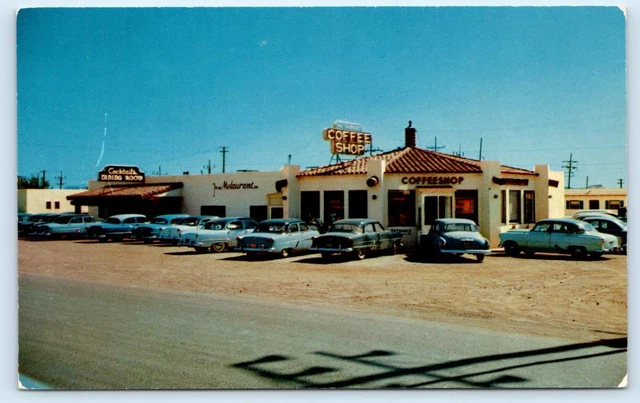 HOLBROOK, Arizona AZ~ Route 66  MOTAURANT COFFEE SHOP c1950s Roadside Postcard