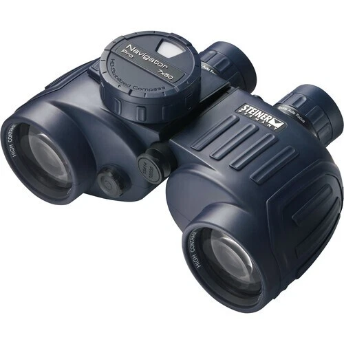 Steiner navigator pro 7x50 binoculars with compass stain on box new